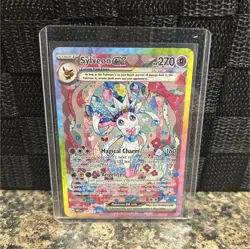 Pokemon Sylveon ex 156/131 Sv: Prismatic Evolutions Illustration Rare Holo 270HP - Image 1