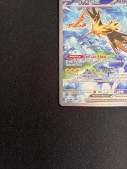 Pokemon Zapdos ex 202/165 Illustration Rare Scarlet & Violet 151 EX Holo English - Image 4