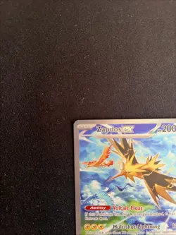 Pokemon Zapdos ex 202/165 Illustration Rare Scarlet & Violet 151 EX Holo English - Image 5
