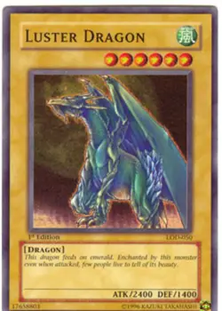Lightly Played Luster Dragon - LOD-050 - Super Rare - 1st Edition - Yu-Gi-Oh! - Image 1