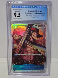 9.5 Mint Dracule Mihawk Romance Dawn OP01-070 PRB01 One Piece Kor AQ - Image 1