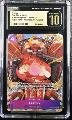 2024 ONE PIECE A NEW EMPEROR ENGLISH FRANKY ALT ART OP09-072 CGC 10 PRISTINE - Image 1