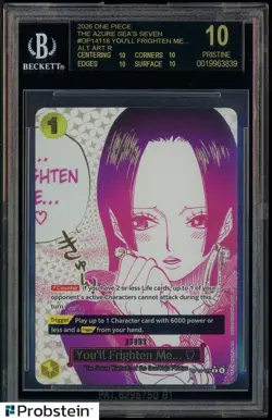 2026 One Piece OP13-118 Alternate Art You'll Frighten Me.. BGS 10 BLACK LABEL - Image 1