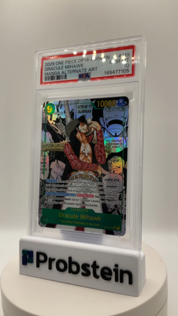 2026 One Piece OP14-EB04 En Manga Alternate Art #119 Dracule Mihawk PSA 10 - Image 2