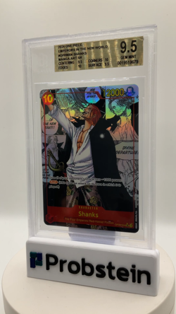 One Piece Shanks OP09-004 Manga Alt Art Emperors in the New World EN BGS 9.5 - Image 2