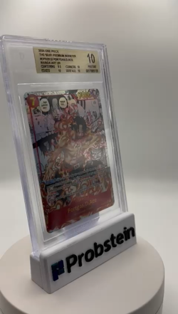 2024 One Piece The Best Premium Booster #OP02013 Portgas D.Ace Manga Art BGS 10 - Image 2