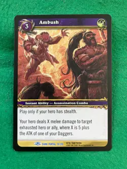 WORLD OF WARCRAFT, WOW CCG/TCG - (THROUGH THE DARK PORTAL) SINGLE CARDS - Image 2