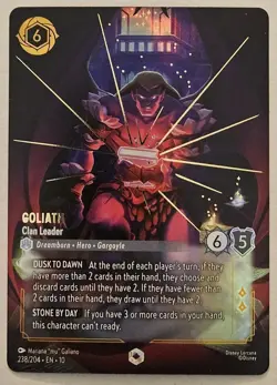 Lorcana Goliath Clan Leader Enchanted 238/204 Whispers in the Well Disney Primo - Image 1