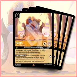 Disney Lorcana TCG: HADES - KING OF OLYMPUS x4 | Rare *IN STOCK* - Image 1