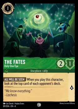 The Fates - Only One Eye (089) Foil Ursula's Return Disney Lorcana - Image 1