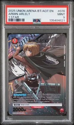 2025 Union Arena Attack on Titan PSA Graded Cards Levi Mikasa Eren Armin Choose - Image 4