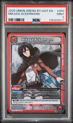 2025 Union Arena Attack on Titan PSA Graded Cards Levi Mikasa Eren Armin Choose - Image 5