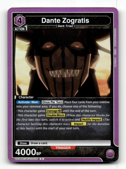 Union Arena Dante Zogratis (026) - UE08BT: Black Clover - Image 1