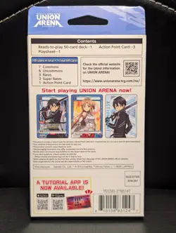 UNION ARENA Sword Art Online Starter Deck 50 Cards Bandai English Version - Image 4