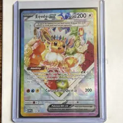 Pokemon TCG Eevee EX SVP 174 Scarlet & Violet Promo Holo 200 HP Beast Card - Image 1
