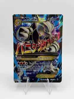 Pokemon M Mewtwo EX Breakthrough Ultra Rare Full Art Holo 159/162 230 HP Card - Image 1