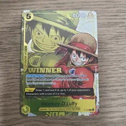 Bandai Monkey.D.Luffy Egghead Winner Promo P-106 One Piece CCG Card - Image 1
