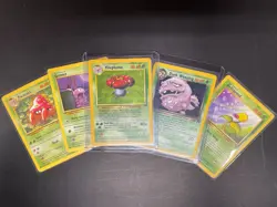Pokemon WOTC Vintage 5 Card Lot Holo Vileplume Dark Weezing Team Rocket - Image 1