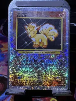 Pokemon TCG Vulpix Legendary Collection Reverse Holo Card 98/110 Vintage Damaged - Image 1