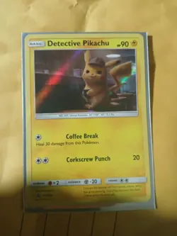 Pikachu SM190 Detective Holo Promo Card - Image 1