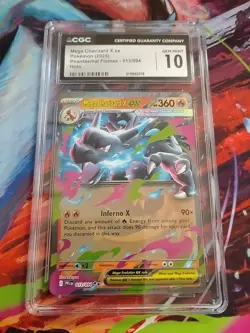 Pokemon Card Mega Charizard X ex Phantasmal Flames 013/094 CGC Grade 10 Not Psa - Image 1