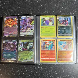 Pokemon Cards Collection Binder Pikachu Charizard Holo Rare Illustration Lot E - Image 3