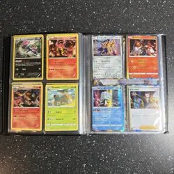 Pokemon Cards Collection Binder Pikachu Charizard Holo Rare Illustration Lot E - Image 5