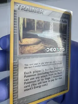 Meteor Falls 89/107 2005 EX Deoxys Pokemon Card TCG Reverse Holo Stamped - LP - Image 3
