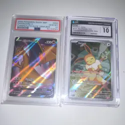 Pokemon Charizard V Eevee Graded Card Lot SWSH BSP Prismatic ETB 2020 Promo Holo - Image 1