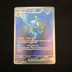 Pokemon TCG Blastoise EX 200/165 Scarlet & Violet 151 Holo Card Sir NM Condition - Image 1