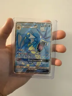 Pokemon Gyarados GX Full Art Holo Card 101/111 Ultra Rare Sm-Crimson MINT COND - Image 1