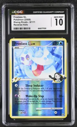CGC 10 Froslass GL 6/111 Reverse Holo Rising Rivals Pokemon Card - Image 1