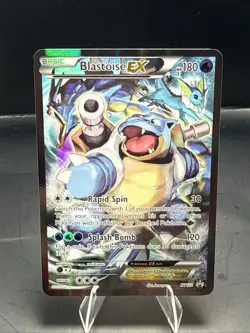 Pokemon TCG Blastoise EX XY122 Full Art Holo Black Star Promo Card - Image 2