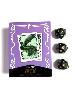 Sultai Clan Tarkir Dragonstorm Apex Sleeves By Ultra Pro & 3 Dice - Image 1