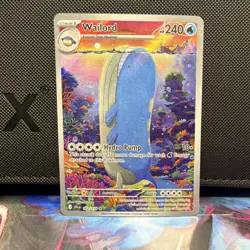 Pokemon Wailord Illustration Rare Full Art 162/159 Sv09 Holo Stage 1 NM - Image 1