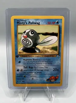 Pokemon Tcg NM Misty's Poliwag [1st Edition] #87 Gym Heroes - Image 1