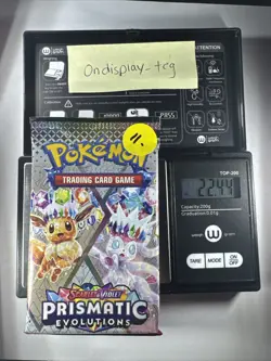 22.44g Prismatic Evolutions Pokemon Booster Pack New Sealed - Image 1