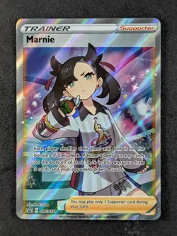 2019-2023 Pokemon MARNIE #SWSH121 Sword & Shield Black Star Promos Holo ENG - Image 1