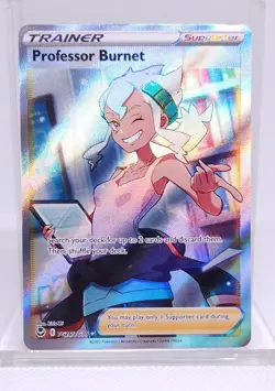 Pokemon Professor Burnet TG26/TG30 Silver Tempest Trainer Gallery - Image 1