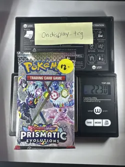 22.30g Prismatic Evolutions Pokemon Booster Pack New Sealed - Image 1