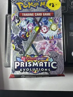 22.30g Prismatic Evolutions Pokemon Booster Pack New Sealed - Image 2
