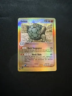 Pokemon TCG Golem EX Dragon 5/97 Reverse Holo Rare LP - Image 1