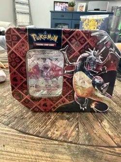 Pokemon TCG Paldean Fates Shiny Charizard EX Tin Sealed - Image 1