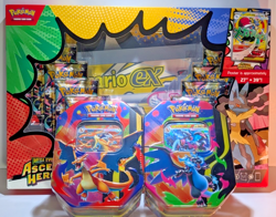 Pokemon TCG Mega Evolution Ascended Heroes Premium Poster Collection & Charizard - Image 1