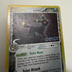 2005 POKEMON EX DELTA SPECIES UMBREON #17/113 REVERSE STAMPED HOLO RARE LP - Image 4