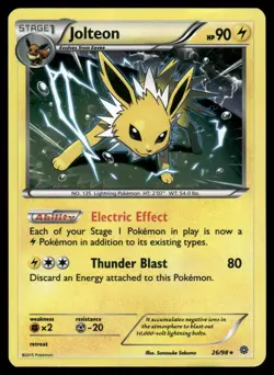 Jolteon 26/98 Holo Rare Ancient Origins Pokemon Holo Moderately Played - Image 1