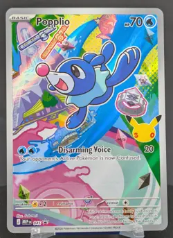 Pokemon Popplio #045 English MEP Black Star Promo 1st Partner Stamped 30th - Image 1