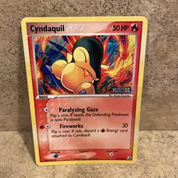 Cyndaquil EX Unseen Forces 54/115 - Reverse Holo Stamped - Pokemon TCG 2005 - MP - Image 2