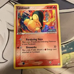 Cyndaquil EX Unseen Forces 54/115 - Reverse Holo Stamped - Pokemon TCG 2005 - MP - Image 3