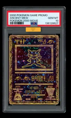 2000 WOTC POKEMON 2000 MOVIE ANCIENT MEW PROMO HOLO PSA 10 MBA GOLD DIAMOND - Image 1